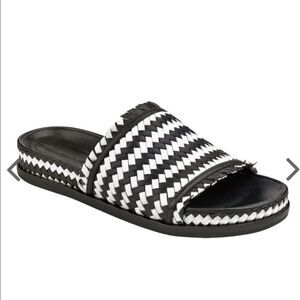 Sigerson Morrison Aoven Woven Pool Slide Sandals
